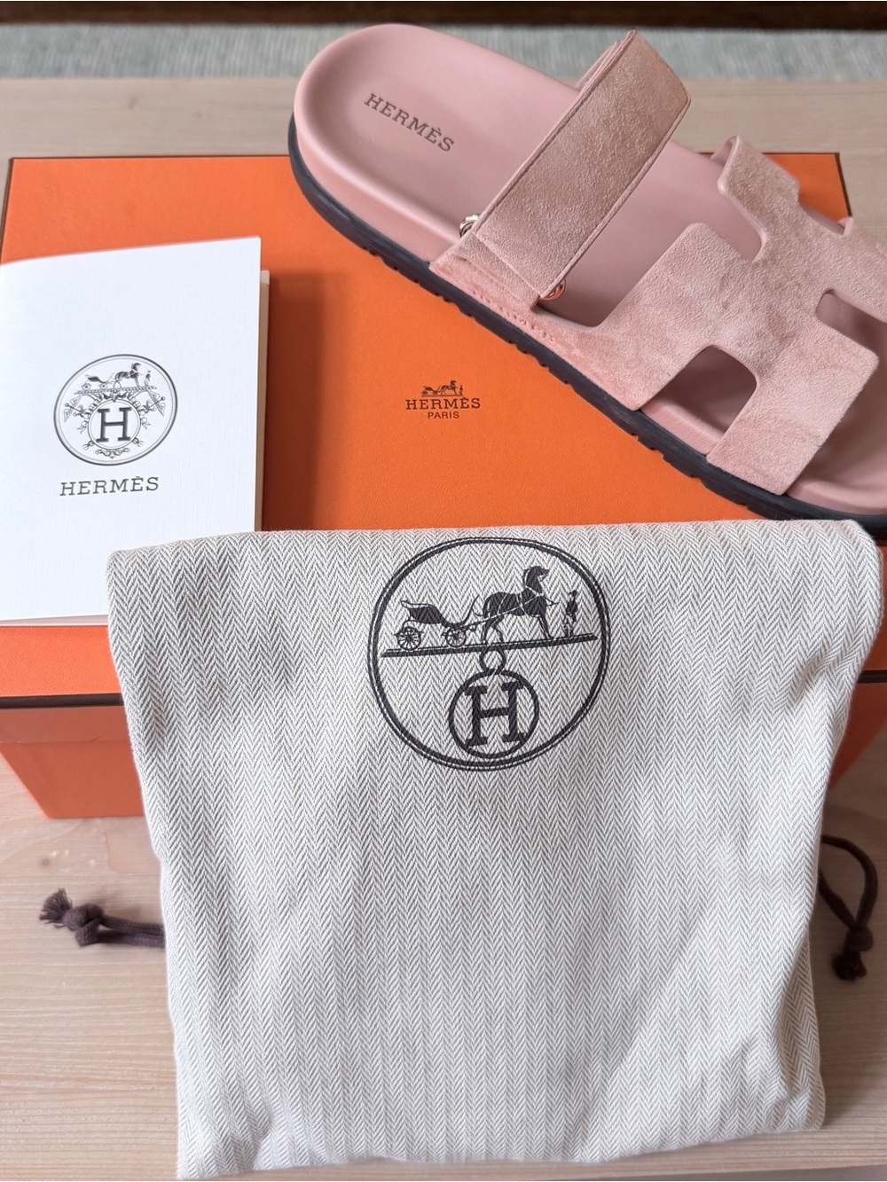 Hermes Chypre Sandal Nude 38.5/US 8 - Picture 10 of 11